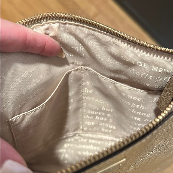 Kate Spade Gold Crossbody Bag with Dustbag - Picture 3 of 8